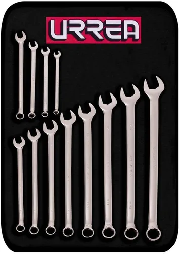 Miniatura 7 de Urrea Llave combinada de 12 puntas - 14mm extra larga, herramienta mecánica con alcance extendido y acabado de níquel-cromo - 1214ML Llave individual