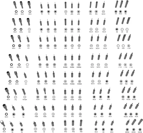 Miniatura 5 de HengTianMei Juego de destornilladores de precisión 142 en 1, kit de herramientas de reparación magnética profesional para computadora, laptop, Xbox
