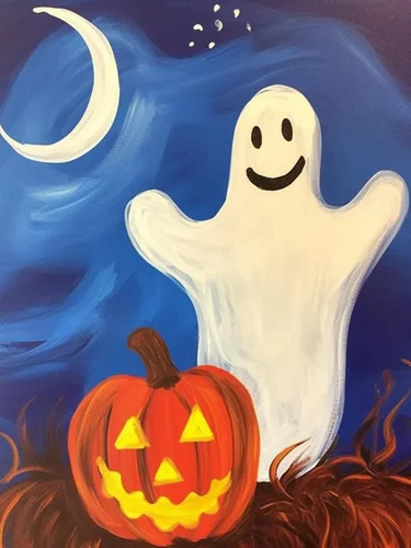 Miniatura 4 de Wergund - Pintura de diamantes de imitación de calabaza de Halloween, kits de pintura de diamantes para adultos y niños, bordado de diamantes