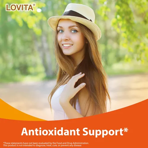 Miniatura 5 de LOVITA Vitamina E 400 UI cápsulas blandas veganas, vitamina E natural 268 mg (como D alfa tocoferol), para piel sana, cabello, uñas, antioxidantes