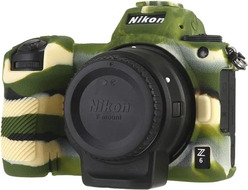 Miniatura 12 de Funda de cámara para Nikon Z6 Z6II Z7 Z7II - Funda protectora de silicona para DSLR, jaula desmontable, a prueba de golpes, a prueba de polvo (rojo)