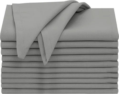 Miniatura 23 de Ruvanti - Servilletas de tela, paquete de 6, 45x45 centímetros, 100% algodón, lavables, suaves y absorbentes, perfectas para bodas, cenas de Belleza