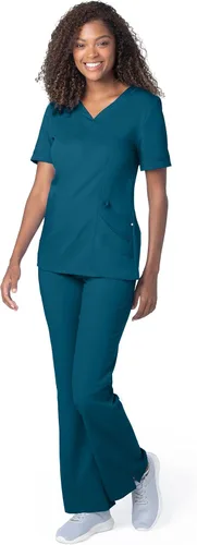 Miniatura 4 de Landau Women's Ultimate Soft Stretch Medical Sweetheart Neck Scrub Top