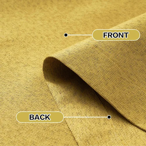 Miniatura 4 de DONREN Cortinas opacas de lino con aislamiento térmico de 52 x 95 pulgadas, cortinas de oscurecimiento de habitación con ojales para dormitorio