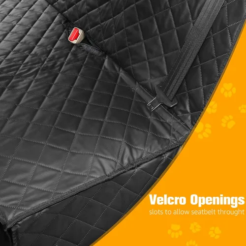 Miniatura 7 de PETICON Fundas impermeables para asiento de banco de mascotas a prueba de arañazos para automóviles, SUV, funda antideslizante duradera para asiento