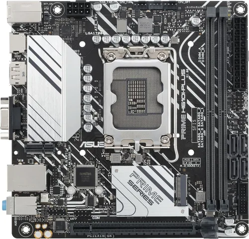 Miniatura 2 de ASUS Prime H610I-PLUS-CSM Placa base Intel H610 (LGA 1700) Mini-ITX con DDR5 5600, PCIe 4.0, ranura M.2, Intel 1 Gb Ethernet, DisplayPort, HDMI
