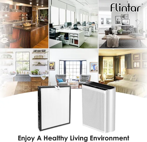 Miniatura 6 de Filtro de repuesto True HEPA, compatible con el purificador de aire LEVOIT EverestAir, grado H13 True HEPA + filtro de repuesto de carbón activado