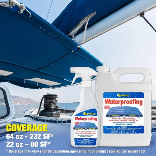 Miniatura 3 de STAR BRITE Spray impermeabilizante, impermeable, repelente de manchas + protección UV, 64 onzas (081964) y sellador Gear AID Seam Grip FC de secado