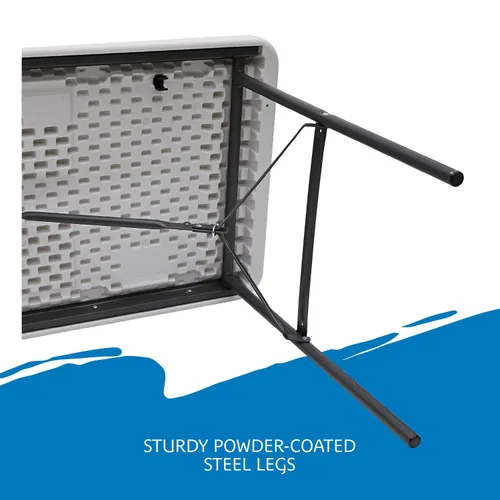 Miniatura 8 de Iceberg - Mesa plegable de 24 x 48 pulgadas, Platinum, IndestrucTable Too 500 Series (Fabricada en Estados Unidos), 65503 Platino