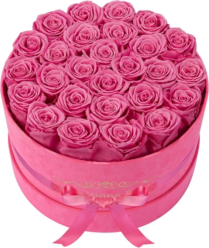 Miniatura 16 de Perfectione Roses 27 Rosas en una Caja, Rosa del Día de la Madre, Flores Preservadas para Ella, Flores para Entrega, Regalos de Cumpleaños
