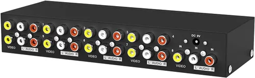 MT-VIKI Distribución de audio de video compuesto de divisor RCA de 8 vías y 3 (1 en 8 salidas)