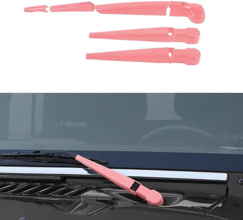 Miniatura 12 de RAZPOY JK Limpiaparabrisas frontal y trasero, 3 piezas, compatible con Jeep Wrangler JK JKU 2007-2017, azul