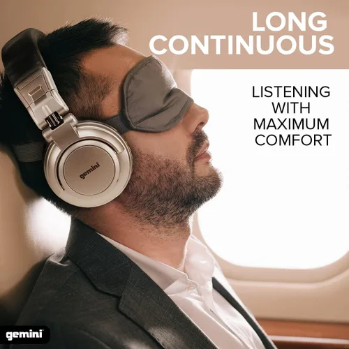 Miniatura 6 de Gemini Auriculares profesionales con cable para DJ, auriculares de estudio sobre la oreja para producción de música, podcasting, grabación y mezcla