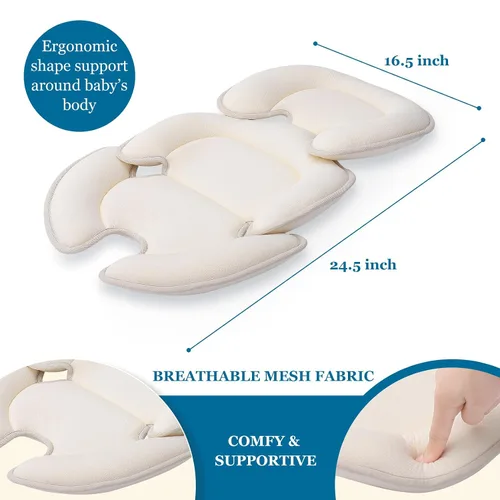 Miniatura 8 de Innokids - Almohada de soporte para cabeza y cuerpo, inserto para asiento de coche infantil para recién nacido a niño pequeño, cojín para cochecito