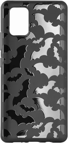 Miniatura 13 de Funda de teléfono negra mate compatible con Samsung Galaxy S22 Ultra 5G 2022 – Funda de goma a prueba de golpes, lindos murciélagos, espeluznante