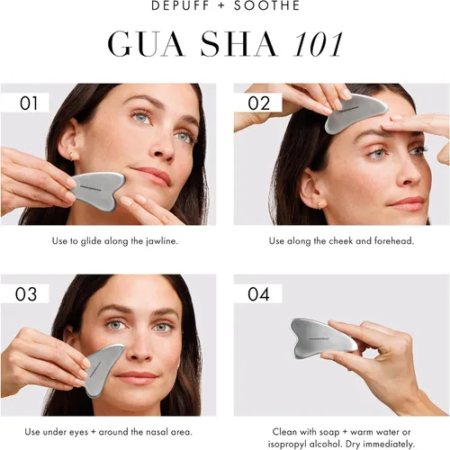 Miniatura 6 de Tweezerman Masajeador Gua Sha de Acero Inoxidable
