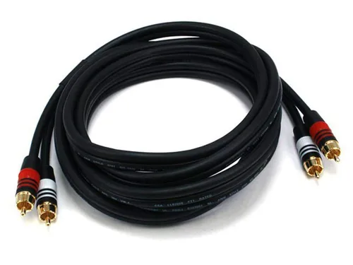 Miniatura 9 de Monoprice 1.5 pies Premium 2 conectores RCA Plug/2 conectores RCA Plug M/M de 22 AWG, color negro