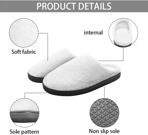 Miniatura 5 de Viewamoon Zapatos de casa de felpa unisex para niños, pantuflas cálidas para interiores para niños y niñas, pantuflas de casa para otoño e invierno