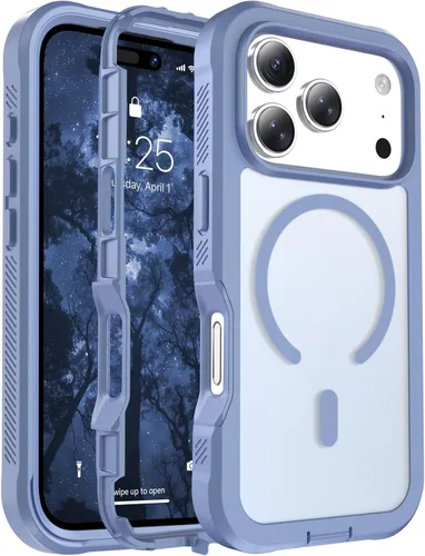 Miniatura 27 de jaroco - Funda magnética compatible con MagSafe para iPhone 11 de 6.1 pulgadas; protección de grado militar contra caídas, de doble capa