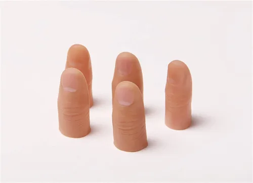 Miniatura 2 de PULABO Magic Thumb Tip Trick Finger Rubber Close Up Vanish Appearing Hanky Trick Prop Cómodo y respetuoso con el medio ambiente