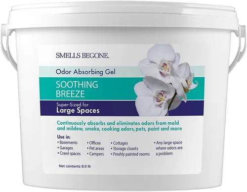 Miniatura 12 de SMELLS BEGONE Gel absorbente de olores de 1 galón - Ambientador y eliminador de olores para hogares, garajes y edificios comerciales