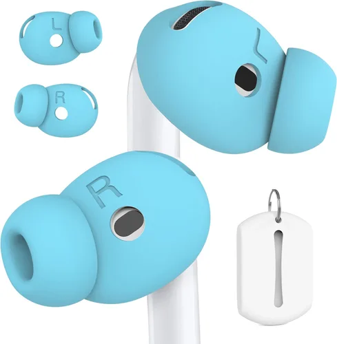 Miniatura 7 de 2 pares de puntas de oído para AirPods 4 Grip fundas de auriculares de silicona [bolsa de almacenamiento añadida][patente registrada en EE.UU.]