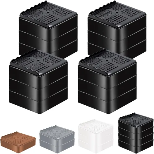 Miniatura 19 de Elevadores de Muebles Resistentes Elevadores de Cama Ajustables Bloques de Elevación 4, 3, 2 pulgadas para Sofá, Sillón, Mesa, Escritorio, Patas