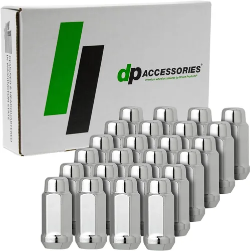 Miniatura 9 de DPAccessories Tuercas negras 1/2-20 para ruedas de posventa, extremo cerrado XL Bulge Bellota, 1.890 in (1.9 pulgadas) de alto, 0.748 in