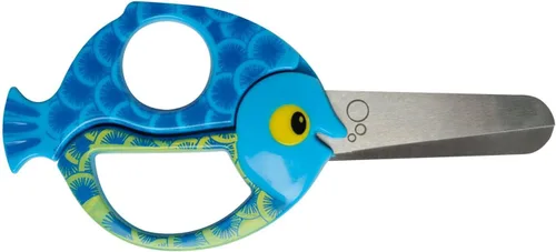 Miniatura 8 de Fiskars 1004612 Tijeras de animales para niños con motivo de mariquita, a partir de 4 años, longitud: 5.1 in, para diestros e izquierdos, hoja