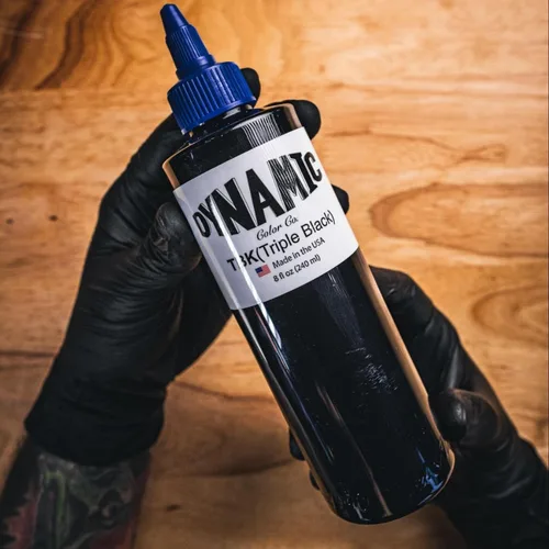 Miniatura 6 de Botella de tinta triple negra Dynamic Color Co, 8 onzas