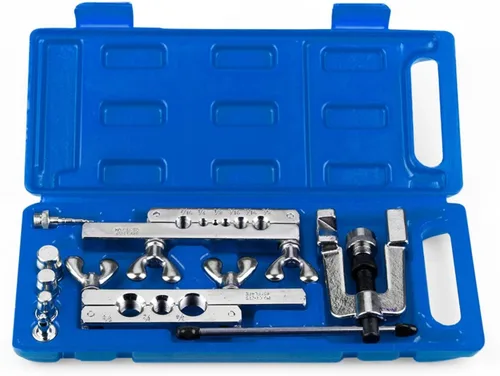 Miniatura 2 de Flexzion Kit de herramientas de inflado HVAC para tubos de cobre – Juego de herramientas de inflado y estampación simple de 45 grados, kit