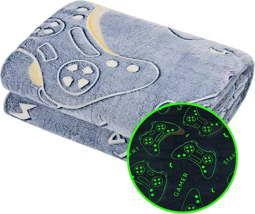 Miniatura 15 de Gitrat Manta de forro polar azul para niños pequeños, manta de felpa suave para niños, 50 x 60 pulgadas