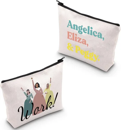 POFULL Regalo para amantes del teatro musical, regalo para hermanas musicales, mercancía para fanáticos del teatro, bolsa de cosméticos de trabajo