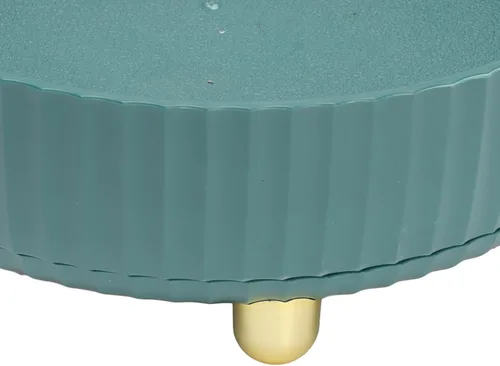 Miniatura 3 de Lazy Susan - Organizador giratorio de gran capacidad, organizador de perfumes de maquillaje antideslizante de gran capacidad, almacenamiento de Verde