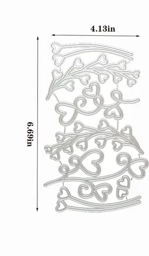 Miniatura 2 de Amor Heart - Troqueles de metal para hacer tarjetas, plantillas de corte para álbumes de recortes, álbum de fotos, papel decorativo, plantilla