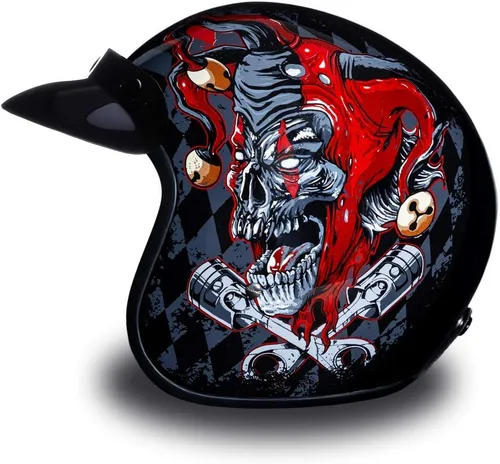 Miniatura 12 de Daytona Helmets Casco de motocicleta de cara abierta de 3/4, aprobado por DOT, ligero y cómodo, diseño vintage para scooter, crucero y bicicletas