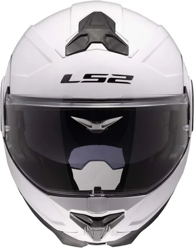 Miniatura 6 de LS2 Helmets Advant II - Casco modular de motocicleta con protector solar (blanco brillante, 2XL)