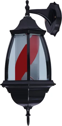 Miniatura 4 de Barra de peluquería LED brillante globo luz,Peluquería Barbería Señal abierta,Rotación de tiras giratorias rojas, blancas y azules,IP44 impermeable
