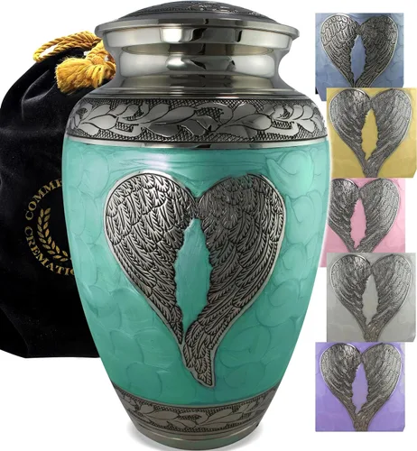 Miniatura 23 de Urna de cremación de ángel azul para cenizas hombre adulto – Urnas de cremación personalizadas para cenizas humanas, urnas decorativas para hombre