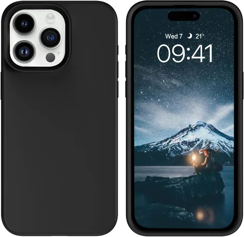 Miniatura 326 de GUAGUA Funda compatible con iPhone 17 Pro Max de 6.9 pulgadas, silicona líquida, goma de gel suave, delgada, forro de microfibra delgada