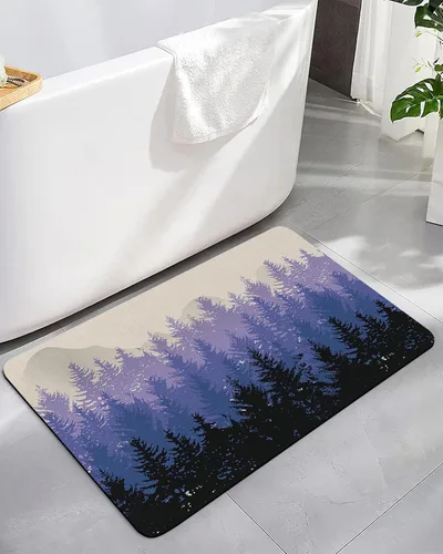 Miniatura 11 de Alfombra de baño de Santa para bañera, antideslizante, de secado rápido y absorbente, tierra de diatomeas, fregadero, cocina, sala de estar, Santa