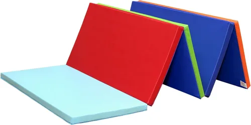 Miniatura 16 de KaRaDaStyle Colchoneta de Gimnasia Plegable de Estiramiento 75"x31"x1.2" Ejercicio Entrenamiento Muscular Juego de Niños Colchoneta de Barra