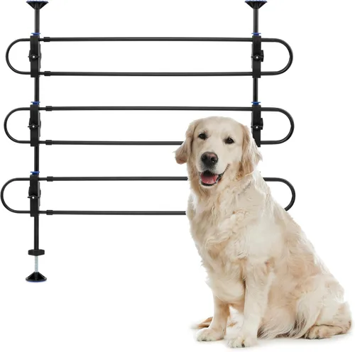 PetSafe Barrera metálica para perros Happy Ride – Diseño tubular transparente – Se adapta a la mayoría de automóviles, minivans y SUV – Mantén a las