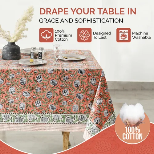 Miniatura 6 de Labhanshi Mantel redondo de 108 pulgadas, 108 pulgadas, 10 plazas y rectangular, 72 x 108 pulgadas, mantel de 8 plazas para cocina, mesa de comedor