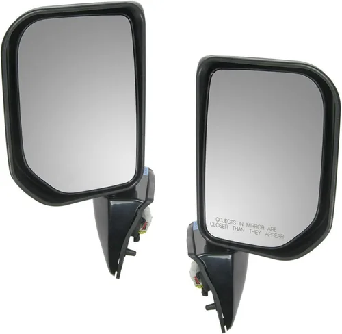 Miniatura 119 de TRQ Juego de 2 piezas de espejo lateral del conductor y del pasajero, ajuste eléctrico calentado sin memoria, color gris, compatible con Volkswagen
