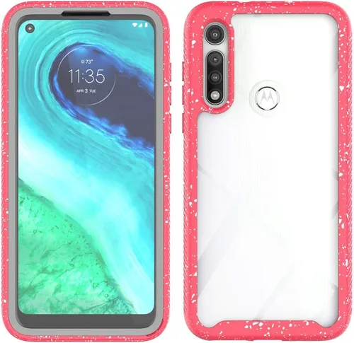Miniatura 6 de Funda para Moto G Fast de cuerpo completo a prueba de golpes, con protector de pantalla integrado para niñas y mujeres, funda protectora brillante