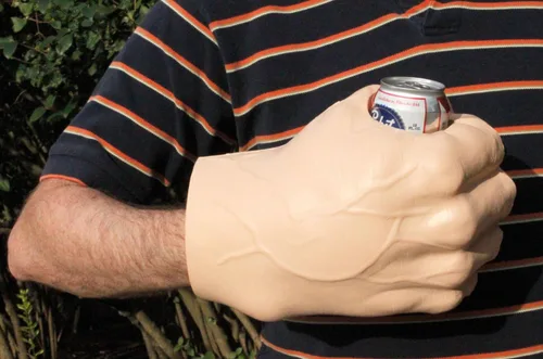 Miniatura 2 de Bigmouth Inc La Bestia gigante con forma de puño, enfriador de bebidas., talla única , Beige