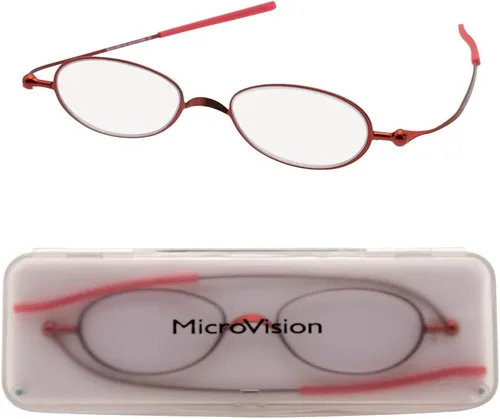 Gafas de lectura de aire plegables planas con tecnología patentada de bisagra rodante y estuche compacto para mujeres y hombres