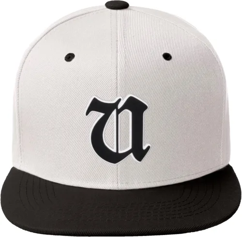 Miniatura 1541 de Daxton Gorra clásica con visera de billete plano con letras del alfabeto inglés antiguo de la A a la Z