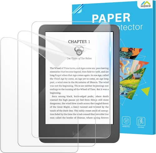 Miniatura 9 de MoKo Paquete de 2 protectores de pantalla mate antirreflejos para mini Kindle de 11.ª generación 2024/2022, Kindle Basic, Kobo Clara, resistencia a